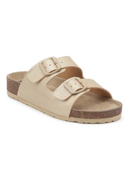 HF Journey - Women Beige Round Toe Sandals