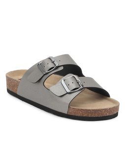 HF Journey - Women Grey Round Toe Sandals
