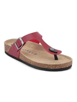 HF Journey - Women Red Round Toe Sandals