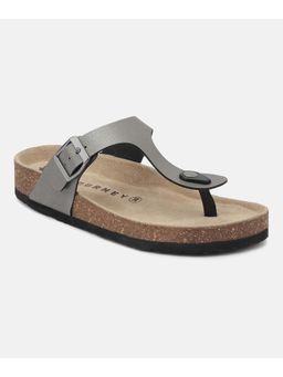 HF Journey - Men Grey Round Toe Sandals