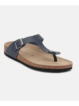 HF Journey - Men Navy Blue Round Toe Sandals