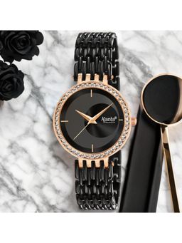 Ajanta Quartz - Analog Black Dial Wrist Watch - AWC125ESL005 (M)