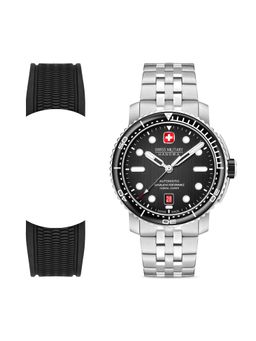 Swiss Military Hanowa - MAITREPLONGEUR Black Dial Automatic Watch - SMWGL0002001 (M)