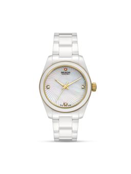 Swiss Military Hanowa - White MOP Round Dial Analogue Watch - SMWLG0005102 (M)