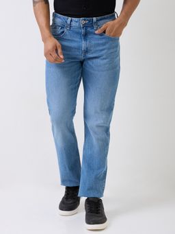 Spykar - Blue Mid Rise Comfort Fit Casual Jeans
