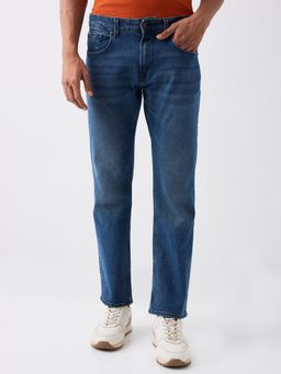 Spykar - Blue Mid Rise Comfort Fit Casual Jeans