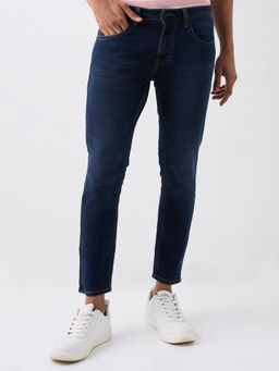 Spykar - Blue Mid Rise Slim Fit Casual Jeans
