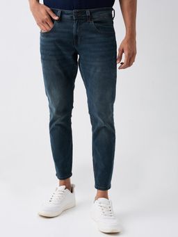 Spykar - Blue Mid Rise Slim Fit Casual Jeans