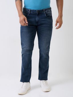 Spykar - Blue Mid Rise Comfort Fit Casual Jeans
