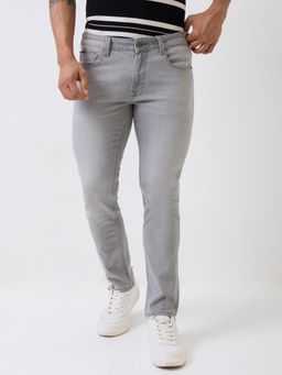 Spykar - Grey Mid Rise Regular Fit Casual Jeans
