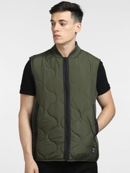 Jack & Jones - Green Duvet Quilted Vest