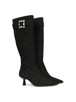 Saint G - Women Black Leather Long Boots