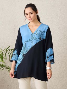 First Resort by Ramola Bachchan - Women Viscose Floral Multicolour Top