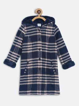MINI KLUB - Girls Navy Blue Long Coat
