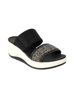 Catwalk - Women Black Wedges Heels