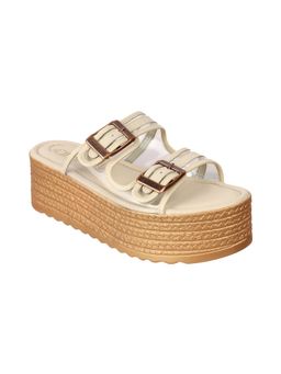 Catwalk - Women Beige Platform Heels