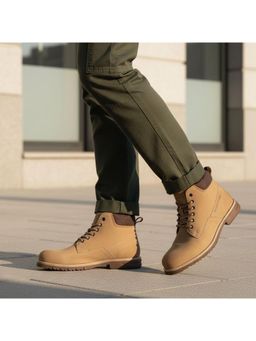 Bugatti - Lee Beige Premium Leather Comfort Casual Boots