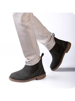 Monkstory - Modern Chelsea Boots - Matte Olive