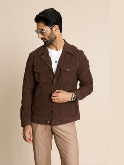 Gargee Designers - Cotton Textured Tan Shacket