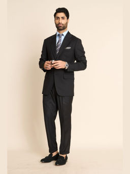 Gargee Designers - Viscose Blend Solid Jacket with Pant