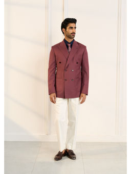 Gargee Designers - Wool Solid Blazer with Pant