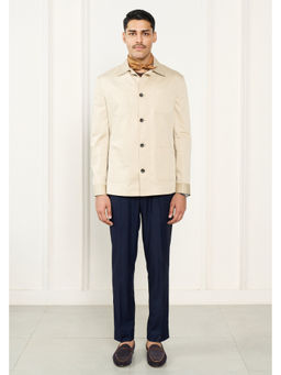 Gargee Designers - Cotton Solid/Plain Beige Shacket