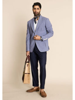 Gargee Designers - Viscose Blend Solid Notched Lapel Blazer