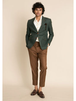 Gargee Designers - Linen Solid Notched Lapel Blazer