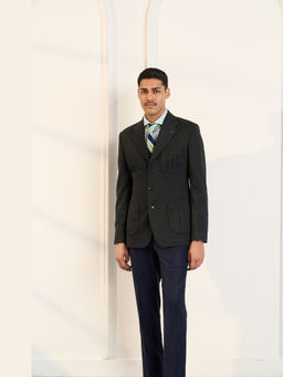 Gargee Designers - Polyviscose Solid Notched Lapel Blazer