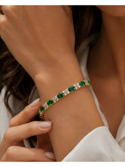 Miora - Green Emerald Tennis Bracelet