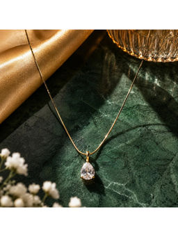 Ruby Raang Studio - White Bund Teardrop Shell Pendant Necklace