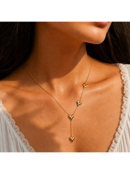 Ruby Raang Studio - Taar Multi-Heart Lariat Y-Necklace