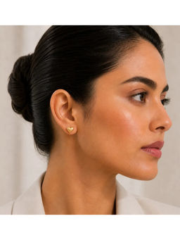 Ruby Raang Studio - Gold Mini Stud Earrings - Heart