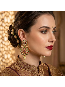 Ruby Raang Studio - Rajwaadi Kundan Jhumka