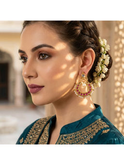 Ruby Raang Studio - Nazneen Kundan Chandbali