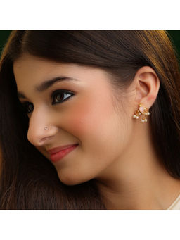 Ruby Raang Studio - Motiyaar Pearl Cluster Ear Climber