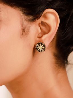 Voylla - Woven Wonder Intertwined Stud Earrings