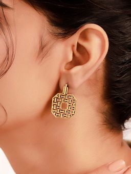 Voylla - Woven Wonder Plain Weaving Dangler Earrings