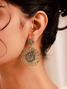 Voylla - Woven Wonder Coiling Dangler Earrings