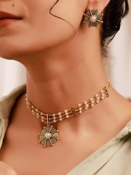 Voylla - Woven Wonder Spiralled Choker Set