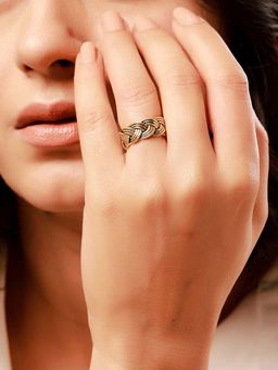 Voylla - Woven Wonder Intertwist Band Ring