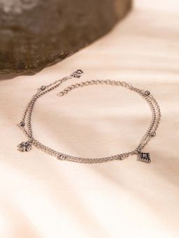 Voylla - Boho Tribe Nomadic Oxidised Anklet
