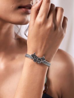Voylla - Boho Tribe Butterfly Oxidised Cuff