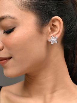 Silvermerc Designs - White American Diamond Stud Earring