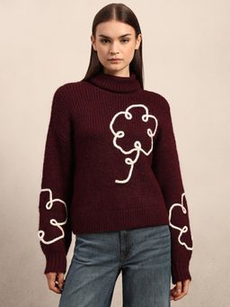 VERO MODA - Self Design Turtle Neck Sweater