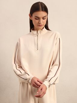 VERO MODA - Quarter-Zip Mock Neck Sweatshirt