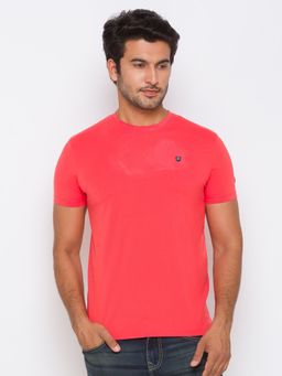 Being Human - Men Solid Red T-Shirt