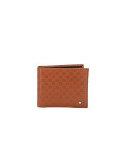 Tommy Hilfiger - Castell Mens Leather Wallet Solid Tan