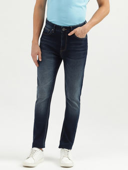 United Colors of Benetton - Carrot Fit Solid Men Jeans Navy Blue