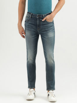 United Colors of Benetton - Men Solid Low Crotch Jeans Blue